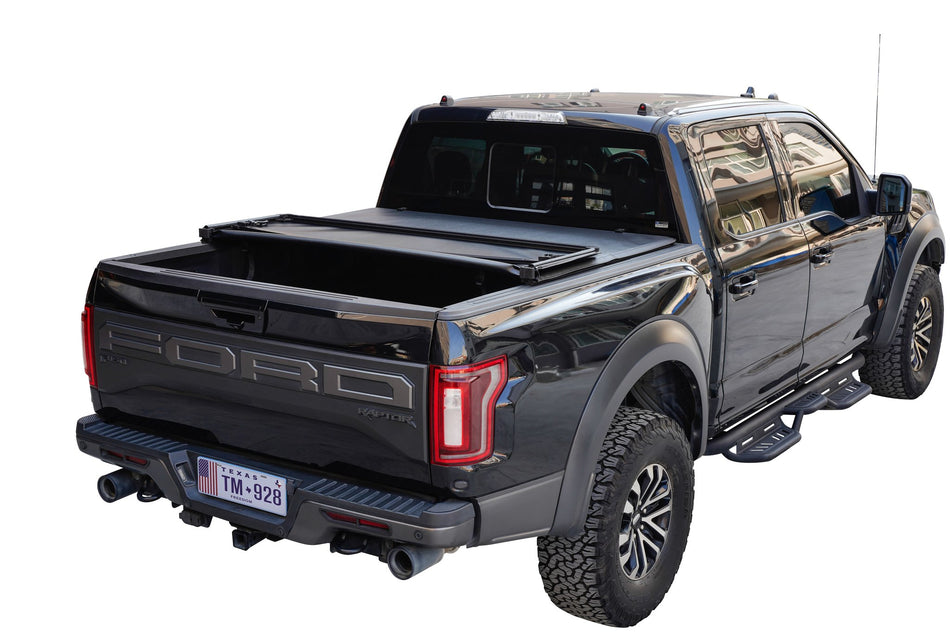 Titan Soft Tri-Fold Tonneau Cover — Three-Panel Clamp-On
